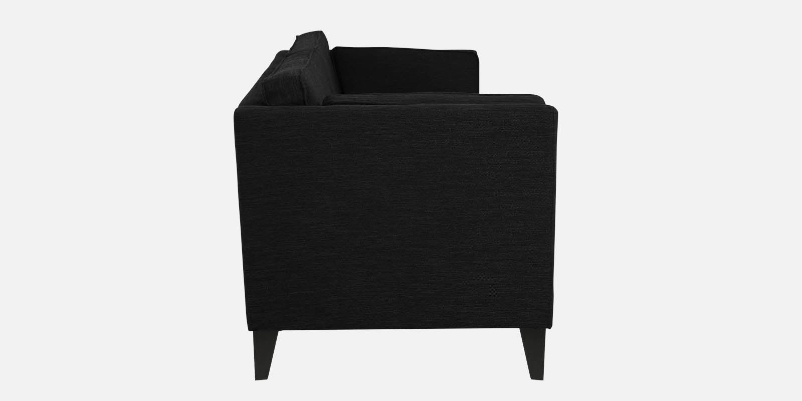 Nigar Fabric 3 Seater Sofa in Zed Black Colour