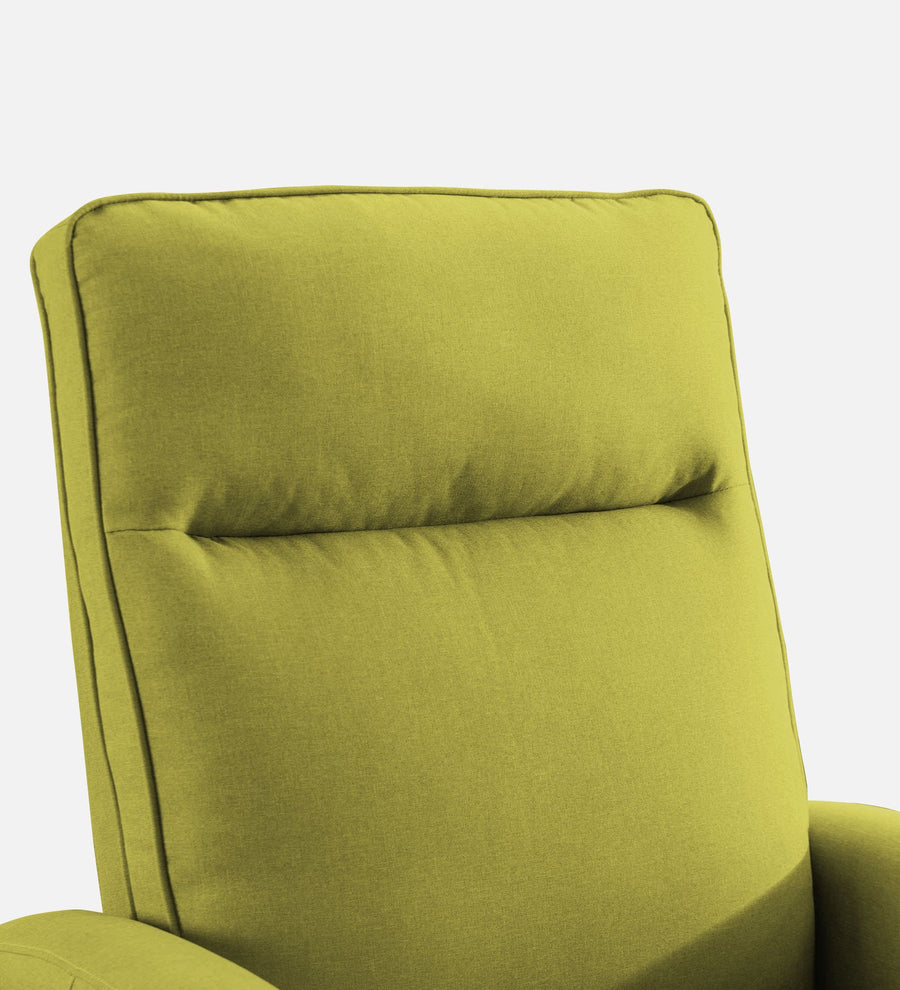 Logan Fabric 1 Seater Motorized Recliner In Parrot Green Colour - Febonic Living