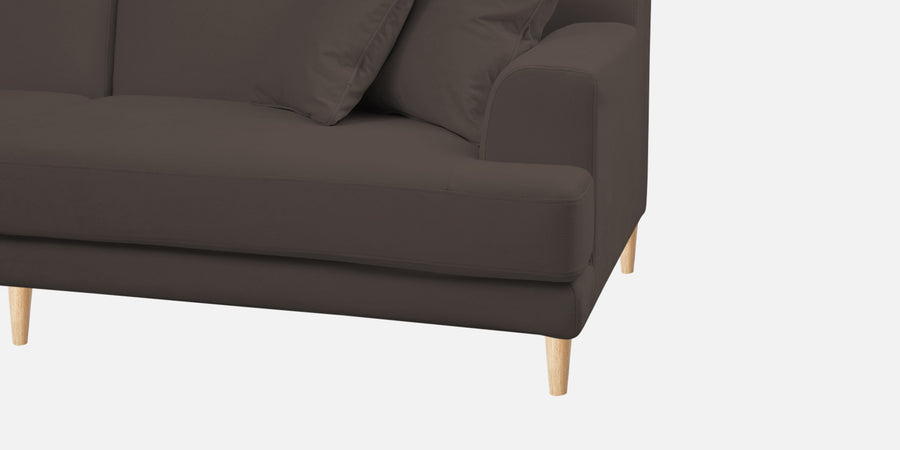 Woody Fabric Rhs Sectional Sofa 3 Lounger In Lito Brown Colour - Febonic Living
