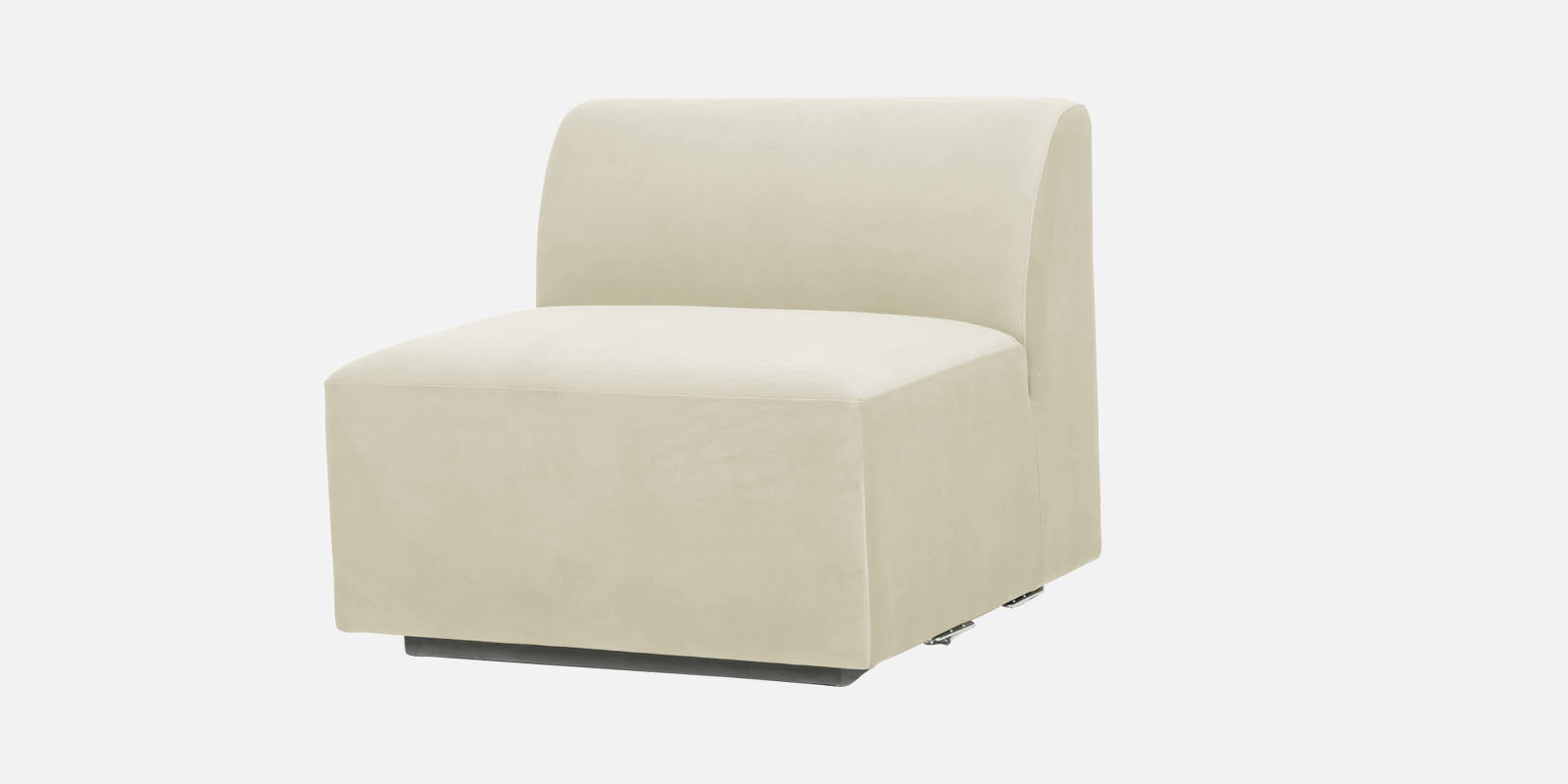 Bufa Velvet 3 Seater Sofa in Warm White Colour