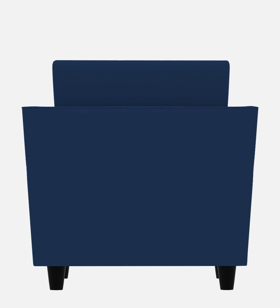 Bristo Velvet 1 Seater Sofa In Imperial Blue Colour With Storage - Febonic Living