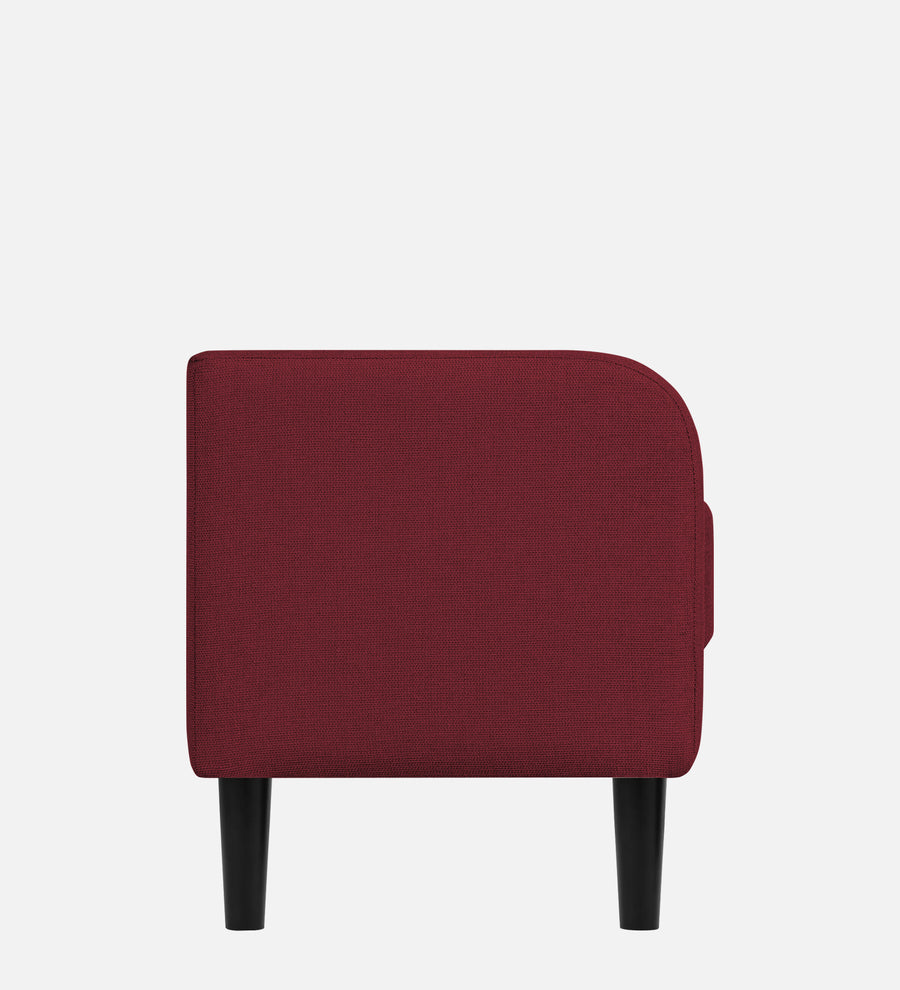 Maya Fabric Bench In Blood Maroon Colour - Febonic Living