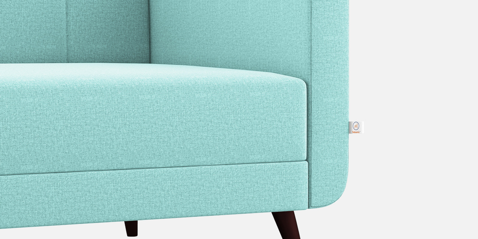 Wiki Velvet 3 Seater Sofa in Barmunda Aqua Colour