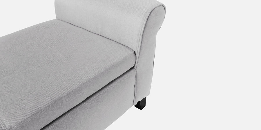 Molo Fabric 2 Seater Recamier In Lit Grey Colour With Storage - Febonic Living