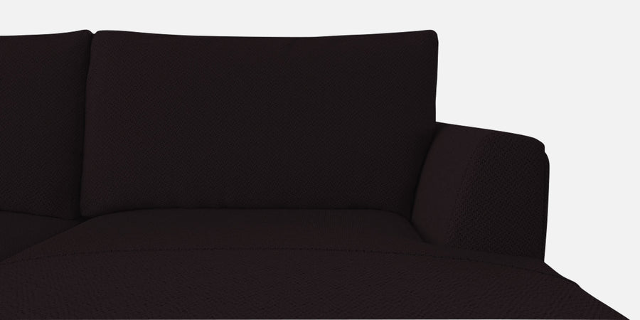 Como Fabric Lhs Sectional Sofa 3 Lounger In Cara Brown Colour - Febonic Living