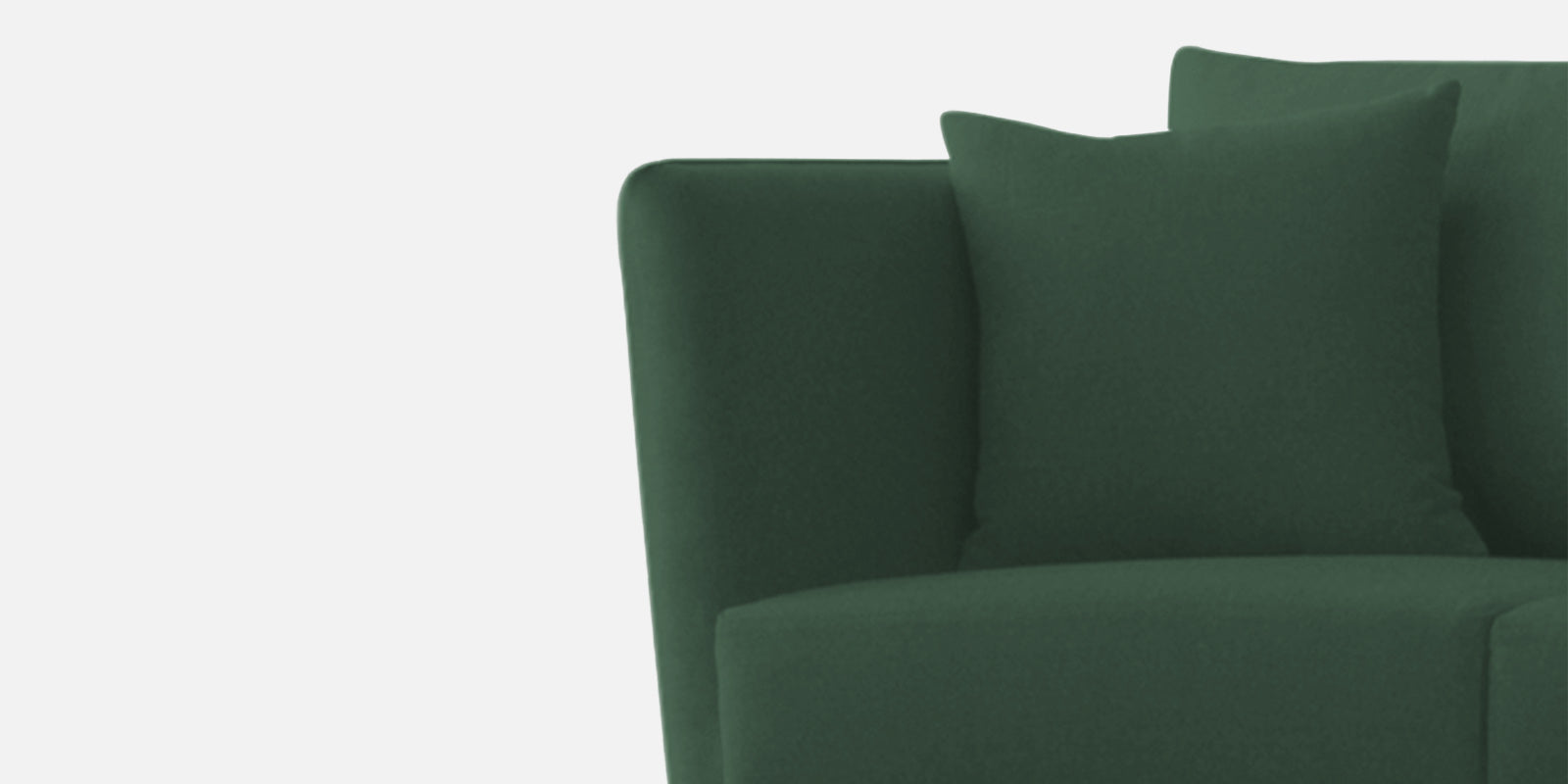 Norway Velvet 3 Seater Sofa In Amazon Green Colour