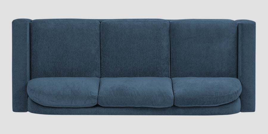 Dara Fabric 3 Seater Sofa In Light Blue Colour - Febonic Living