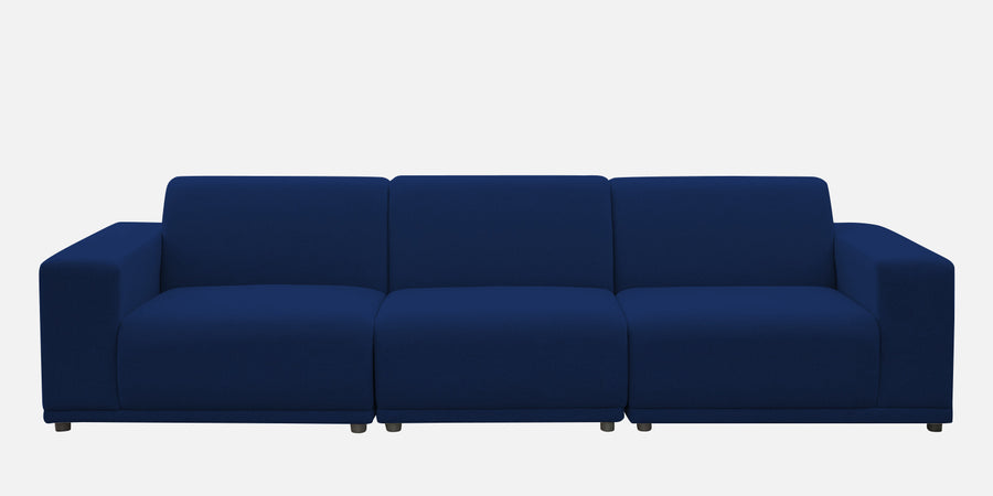 Adam Fabric Rhs Sectional Sofa 3 Ottoman Lounger In Royal Blue Colour - Febonic Living