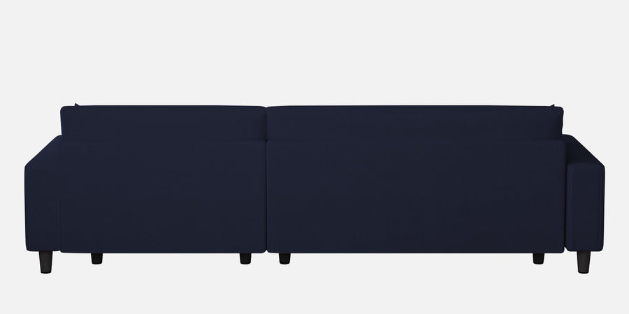 Peach Fabric Lhs 6 Seater Sofa Cum Bed With Storage In Royal Blue Colour - Febonic Living