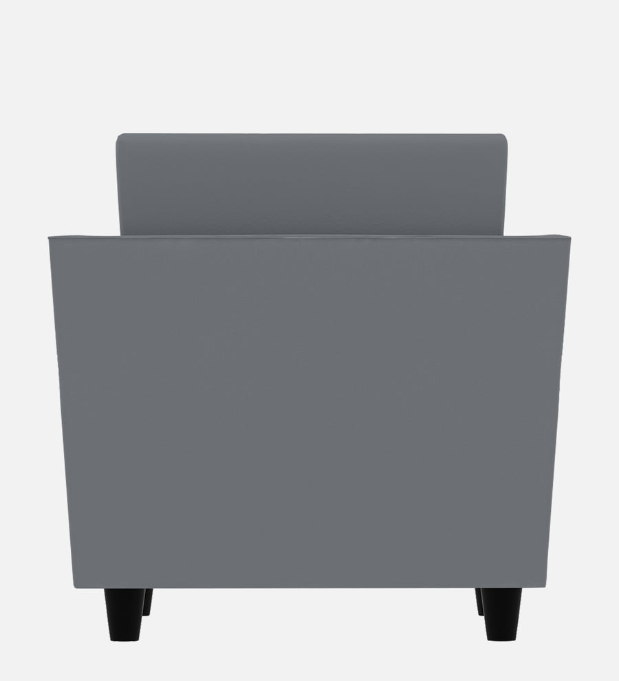 Bristo Velvet 1 Seater Sofa In Pubble Grey Colour With Storage - Febonic Living