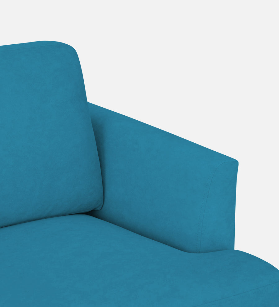 Motra Velvet 1 Seater Sofa In Aqua Blue Colour - Febonic Living