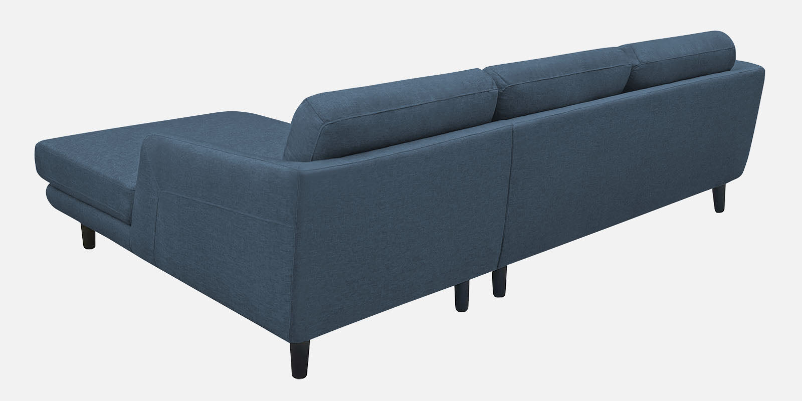 Natasha Velvet LHS Sectional Sofa (3+Lounger) in Oxford Blue Colour