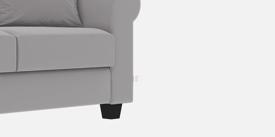 Numonk Velvet 2 Seater Sofa In Concrete Grey Colour - Febonic Living