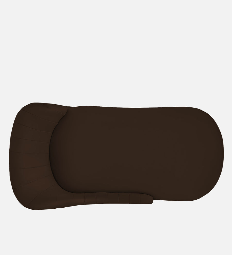 Flora Velvet Rhs Chaise Lounger In Chocolate Brown Colour - Febonic Living