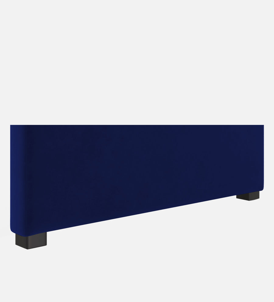 Maro Velvet Upholstered King Size Bed In Indigo Blue Colour - Febonic Living