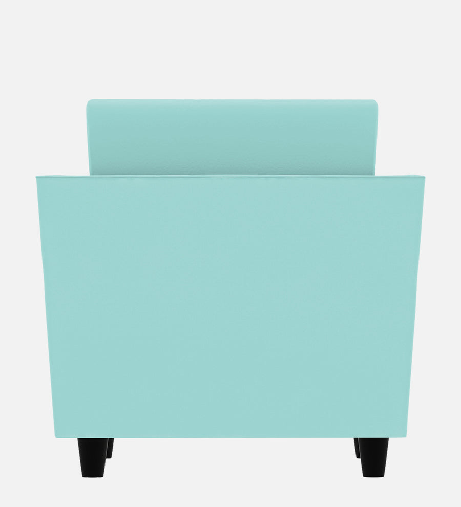 Bristo Velvet 1 Seater Sofa In Barmunda Aqua Colour With Storage - Febonic Living