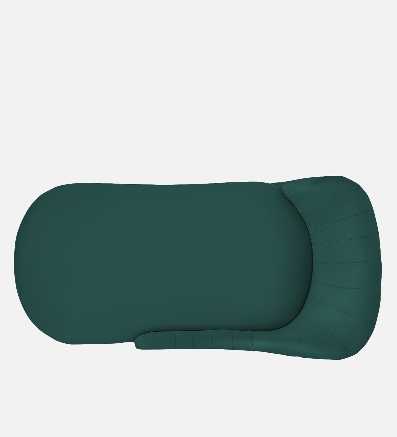 Flora Velvet LHS Chaise Lounger in Pine Green Colour