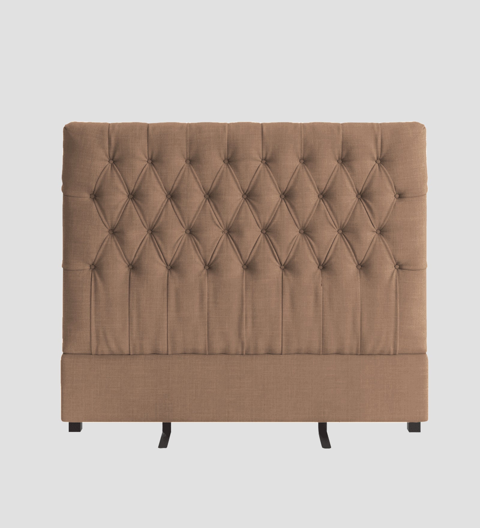 Isko Fabric King Size Bed In Cosmic Beige Colour With Storage Box - Febonic Living