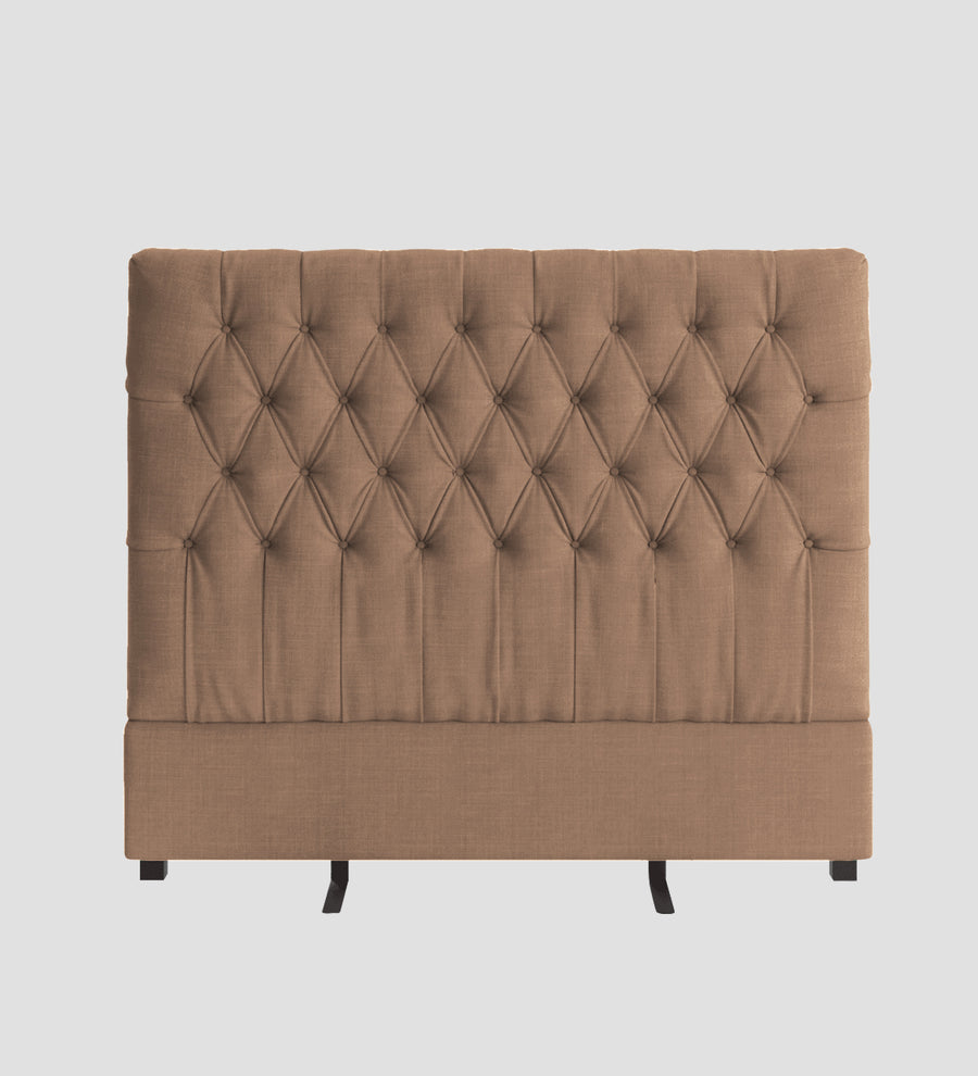 Isko Fabric Upholstered King Size Bed In Cosmic Beige Colour With Box Storage - Febonic Living