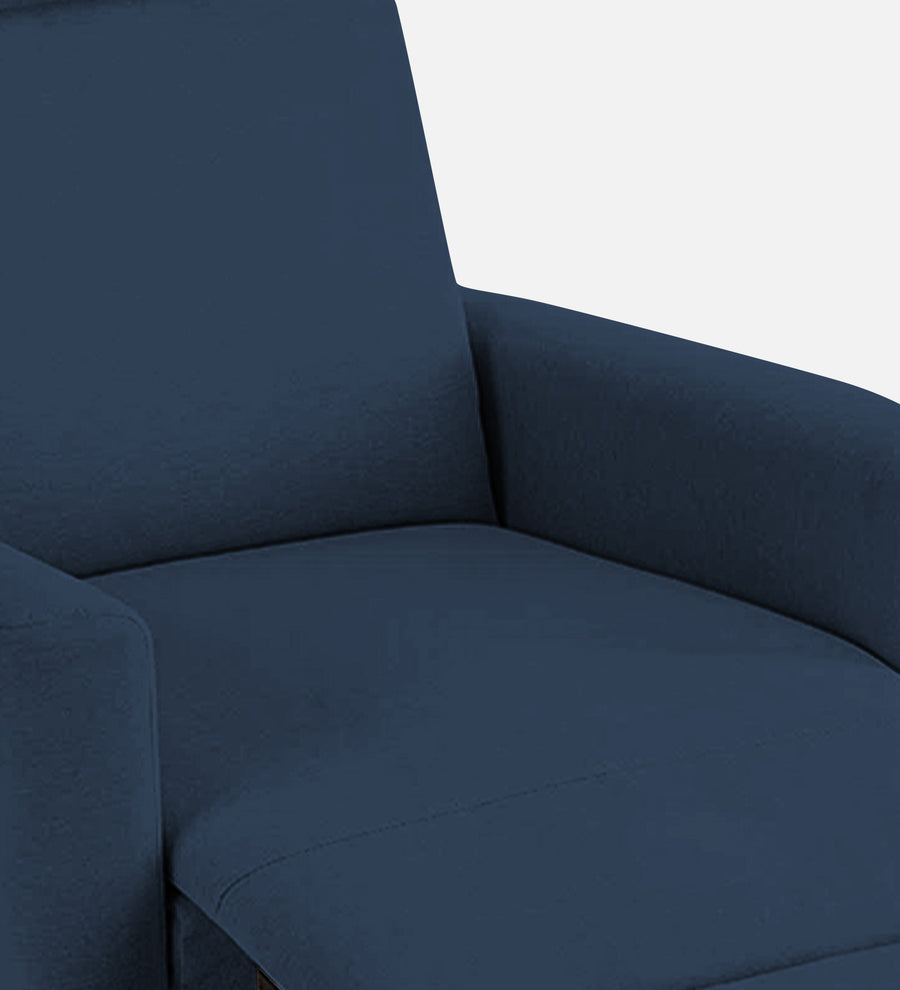 Zura Fabric 1 Seater Rotating Motorized Recliner In Denim Blue Colour - Febonic Living