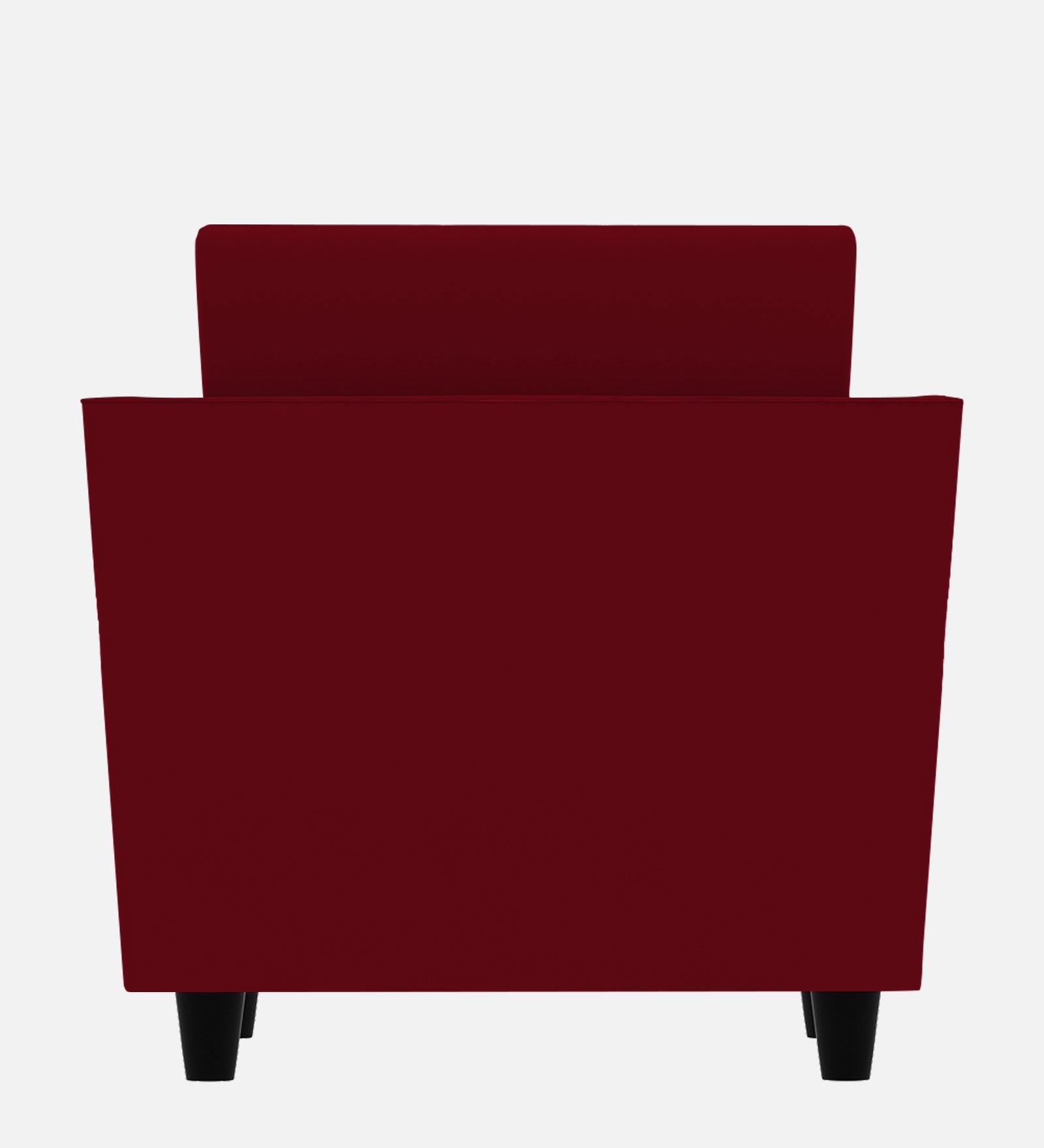 Bristo Velvet 1 Seater Sofa in Cherry red Colour