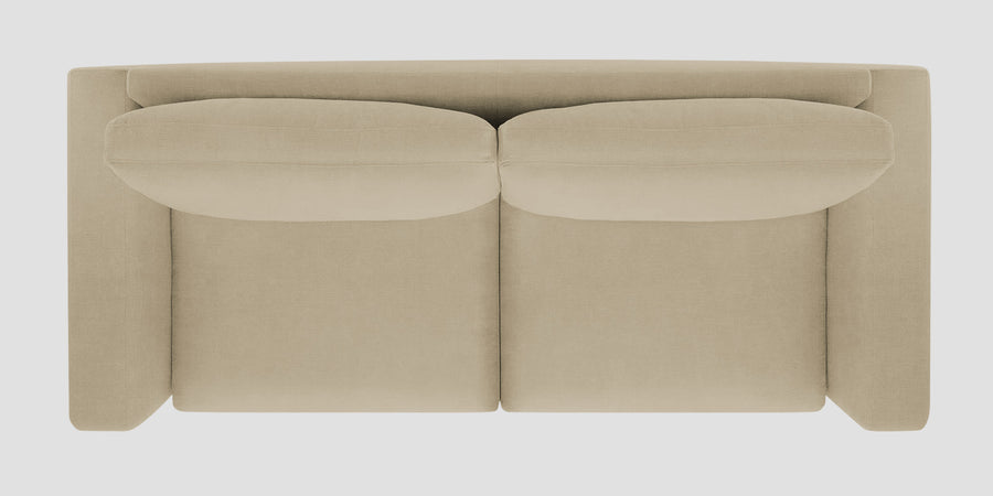 Esha Fabric 2 Seater Sofa In Honey Beige Colour - Febonic Living
