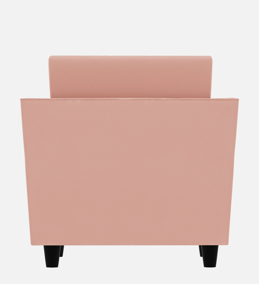 Bristo Velvet 1 Seater Sofa In Blush Pink Colour With Storage - Febonic Living