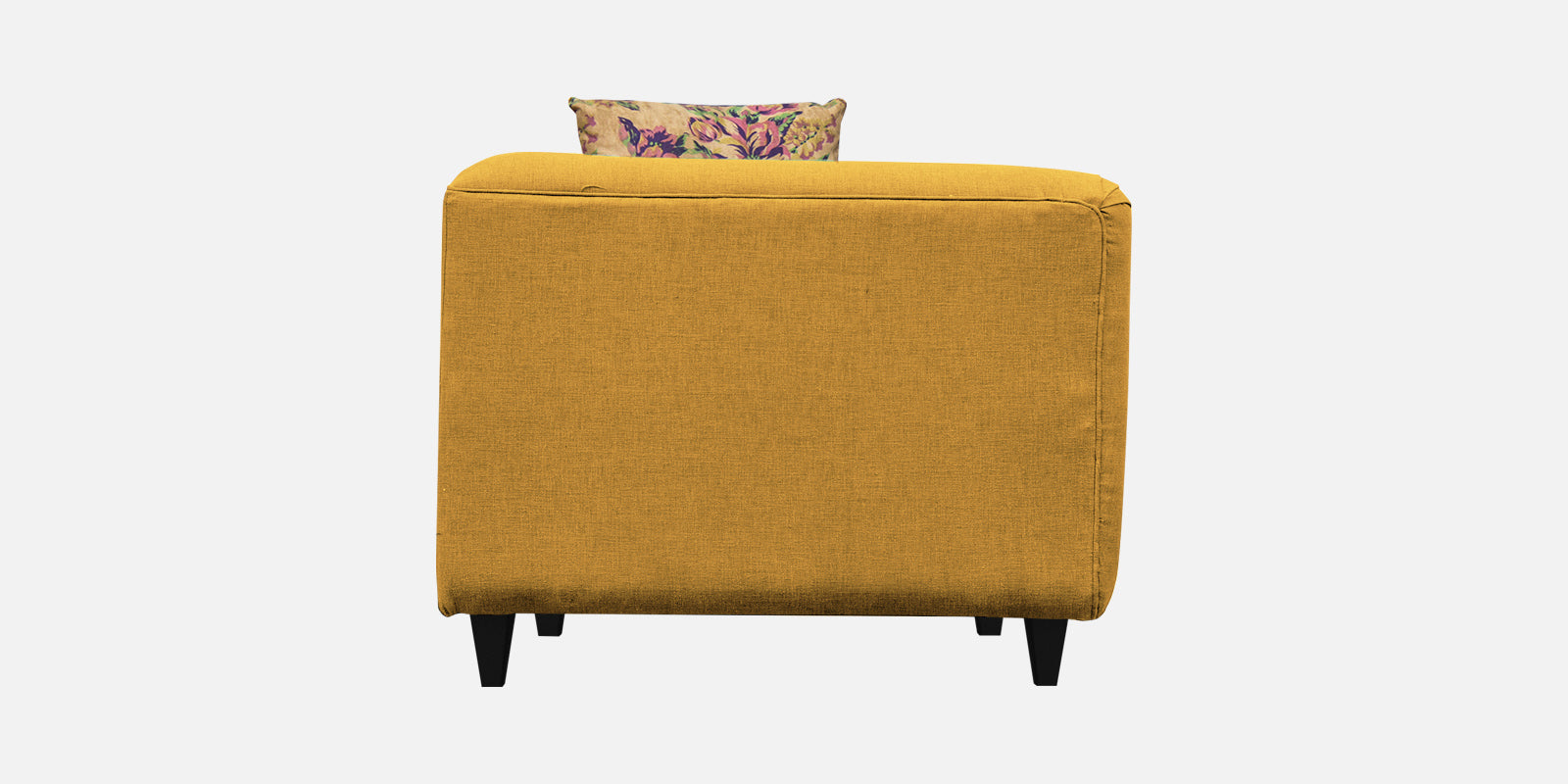 Niki Fabric 3 Seater Sofa in Bold Yellow Colour