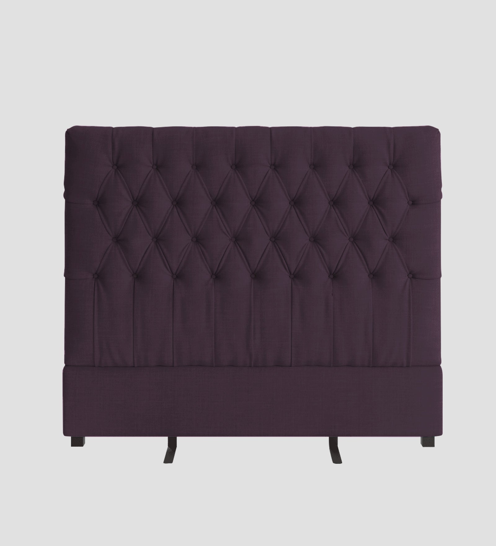 Isko Fabric King Size Bed In Greek Purple Colour With Storage Box - Febonic Living