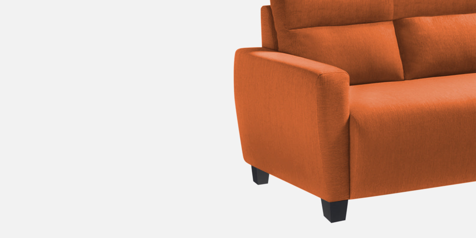 Bakadi Fabric 3 Seater Sofa in Vivid Orange Colour