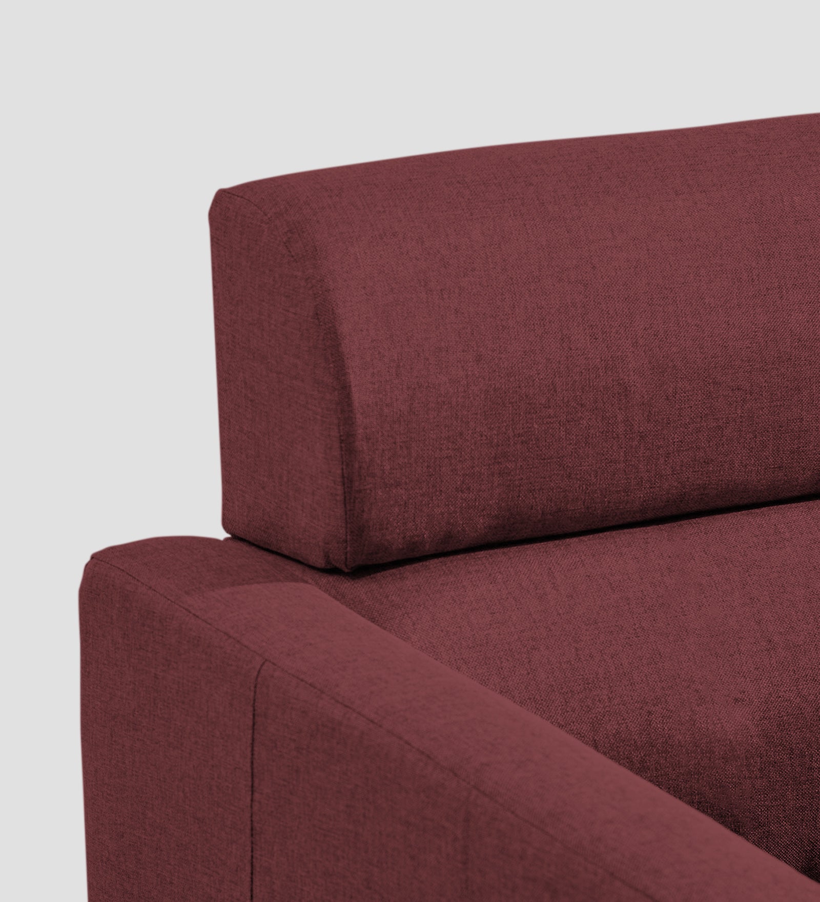 Devo Fabric 1 Seater Sofa In  Blaze Red Colour - Febonic Living