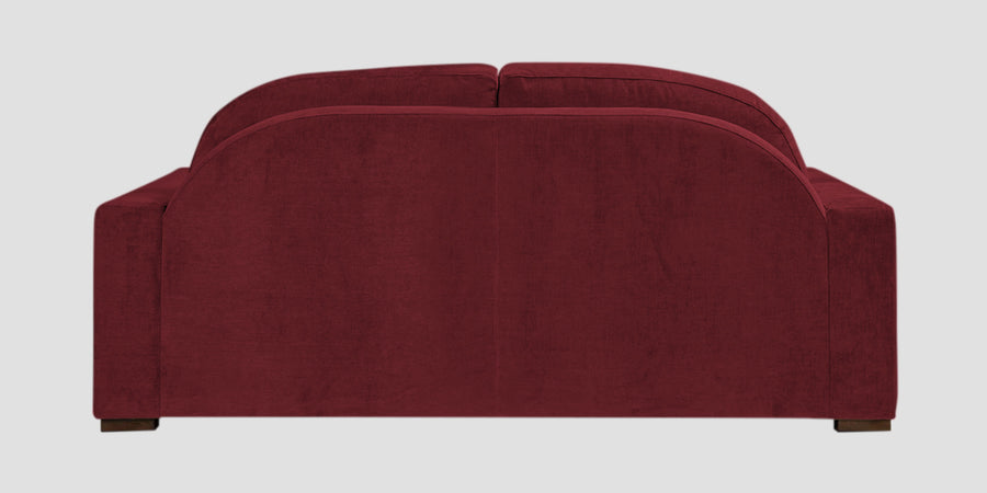 Dara Fabric 2 Seater Sofa In Blood Maroon Colour - Febonic Living