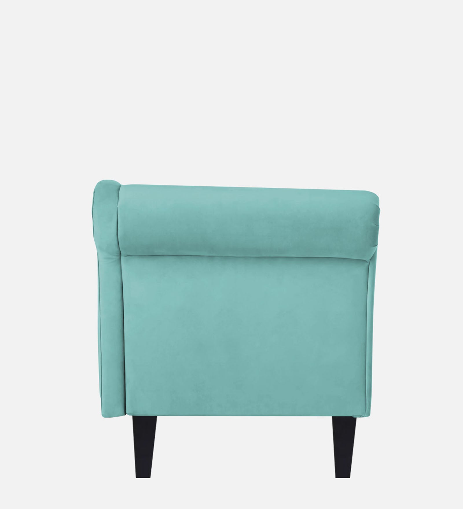 Rana Velvet RHS Chaise Lounger In Barmunda Aqua Colour