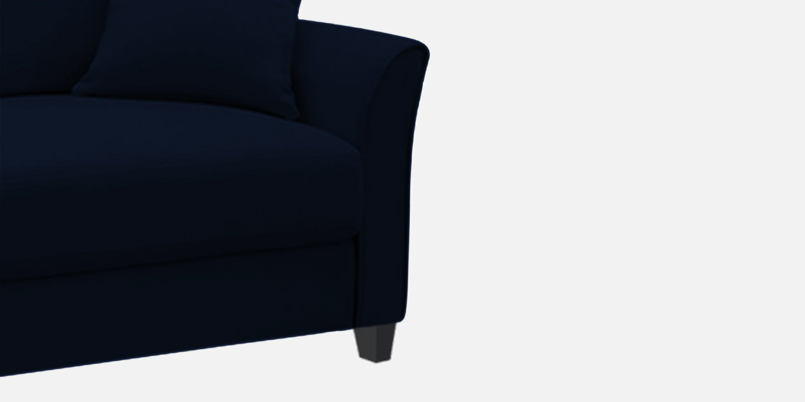 Daroo Velvet 3 Seater Sofa In Dark Blue Colour