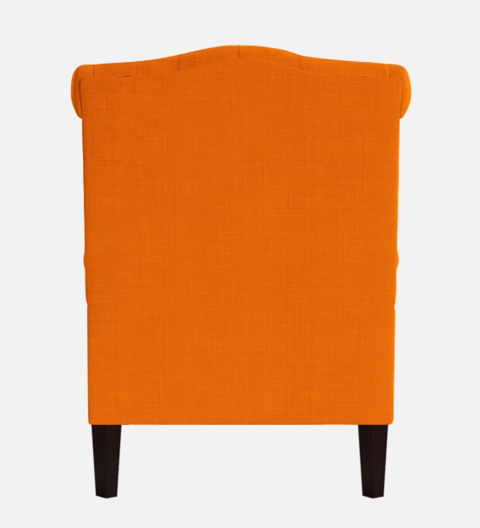 Neyub  Fabric Wing Chair in Vivid Orange Colour