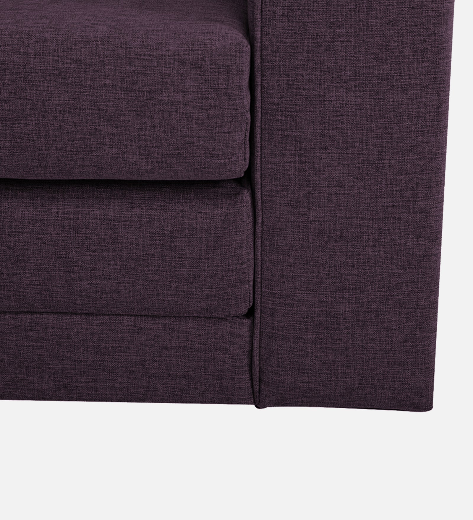 Kenia Fabric 1 Seater Convertible Sofa Cum Bed in Greek Purple Colour