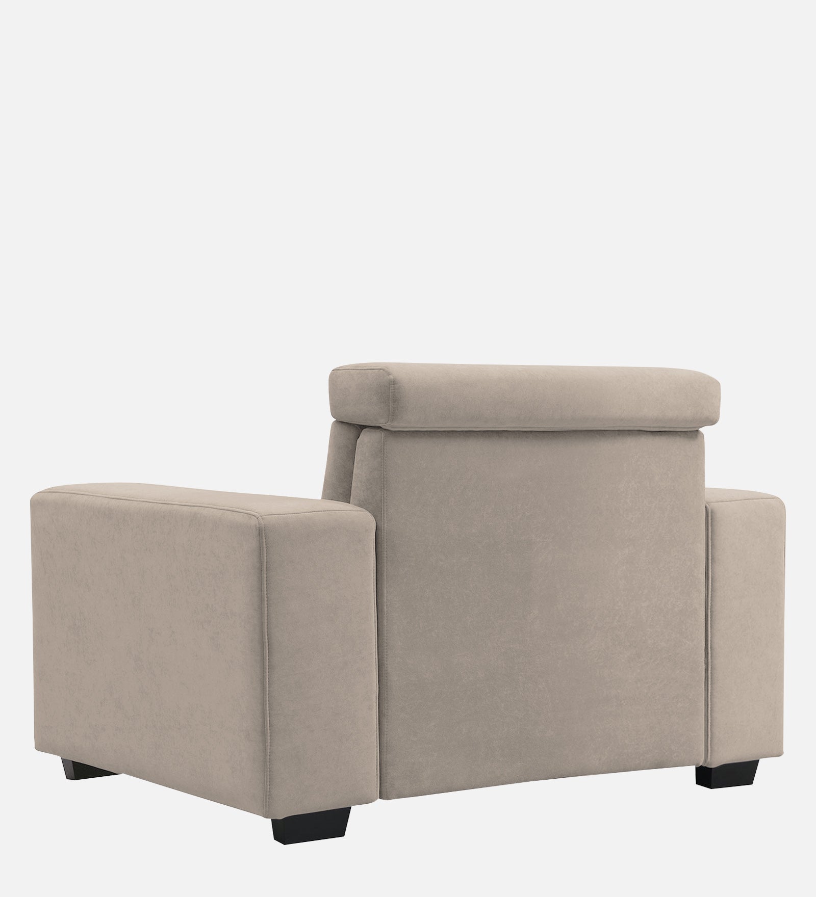 Hiro Fabric 1 Seater Sofa In Oat Beige Colour