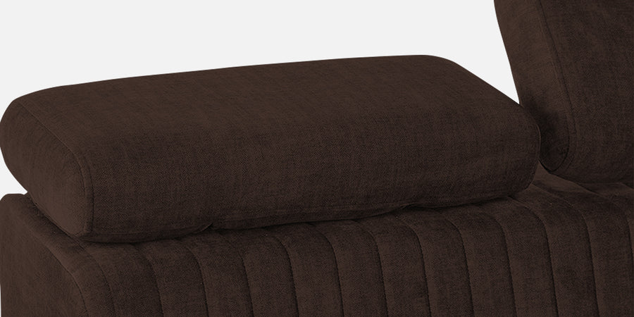 Draco Fabric 3 Seater Sofa In Coffee Brown Colour - Febonic Living