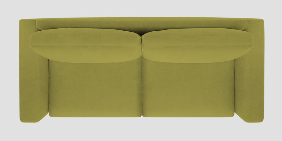 Esha Fabric 2 Seater Sofa In Kelly Green Colour - Febonic Living