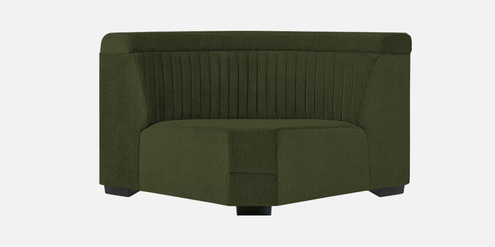 Draco Fabric 6 Seater Corner Sofa In Olive Green Colour - Febonic Living