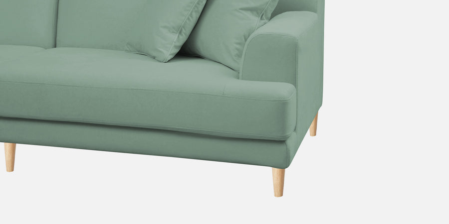 Woody Fabric 2 Seater Sofa In Mist Blue Colour - Febonic Living
