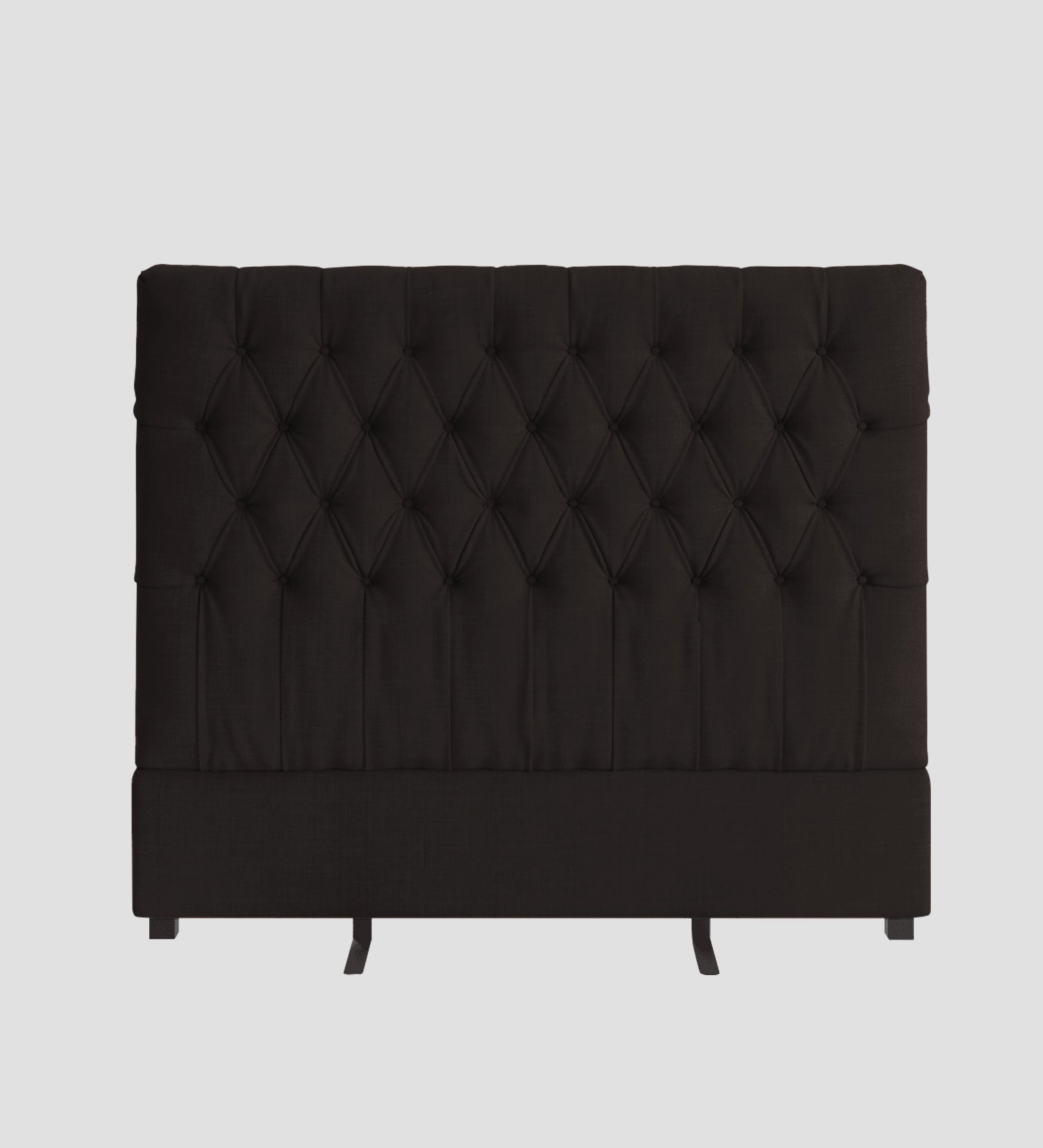Isko Fabric King Size Bed In Cara Brown Colour With Storage Box - Febonic Living