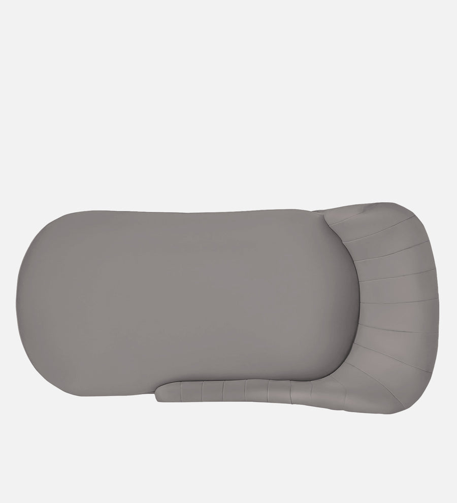Flora Velvet Lhs Chaise Lounger In Pearl Grey Colour - Febonic Living