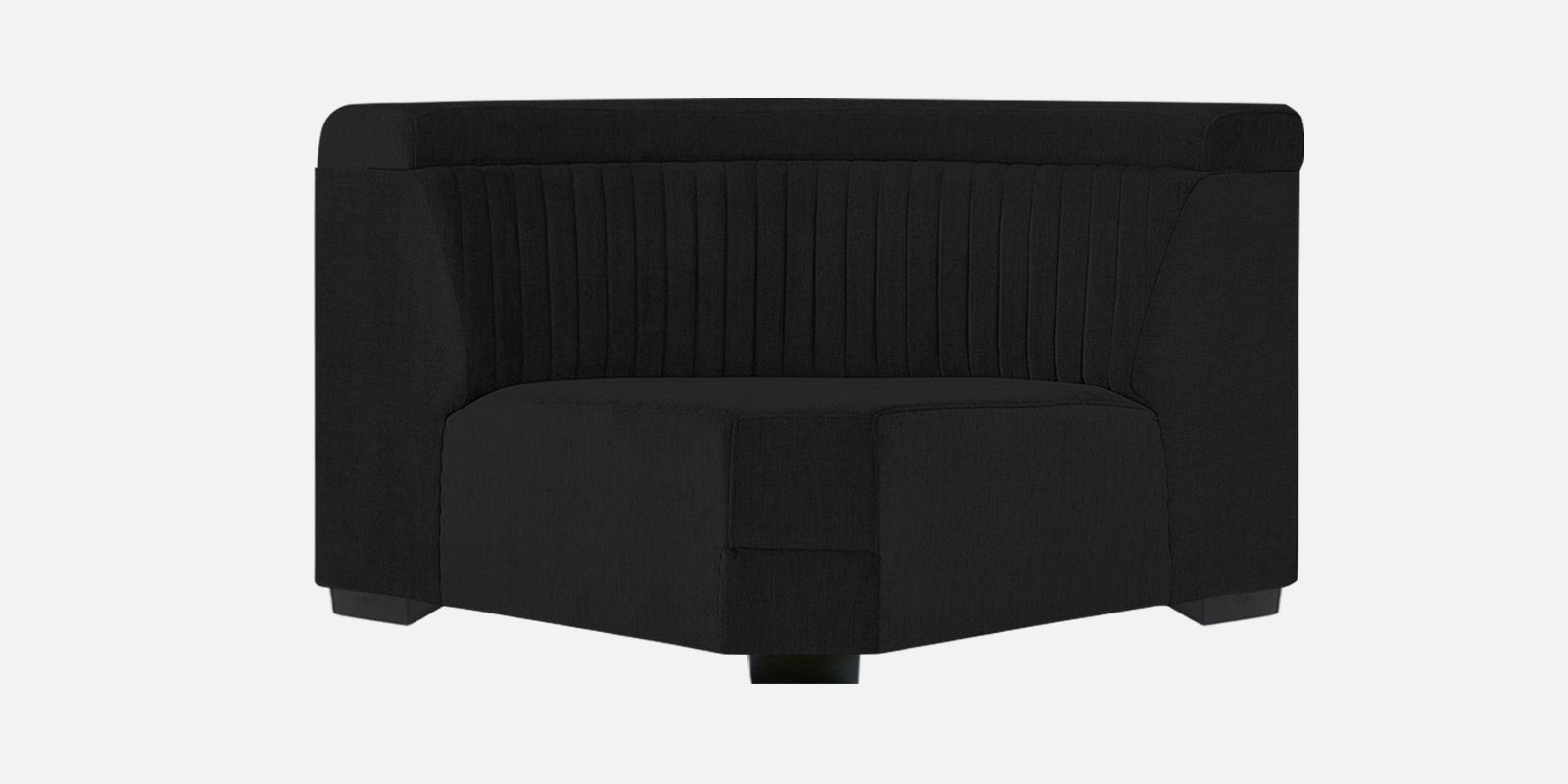 Draco Fabric 6 Seater Corner Sofa In Zed Black Colour - Febonic Living