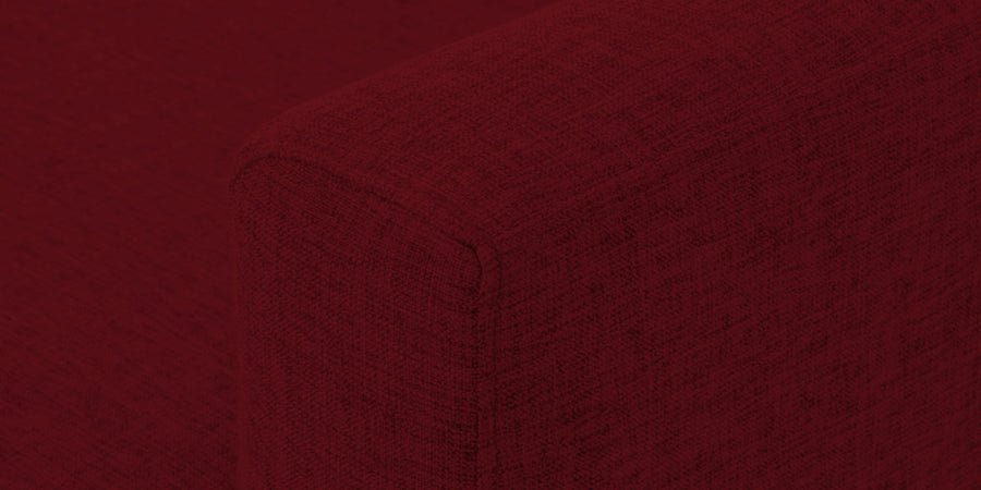 Casper Fabric 3 Seater Sofa In Ruby Red Colour - Febonic Living