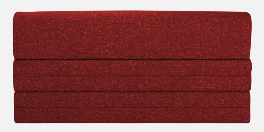 Fleepy Fabric 2 Seater Foldable Sofa Cum Bed In Blood Maroon Colour - Febonic Living