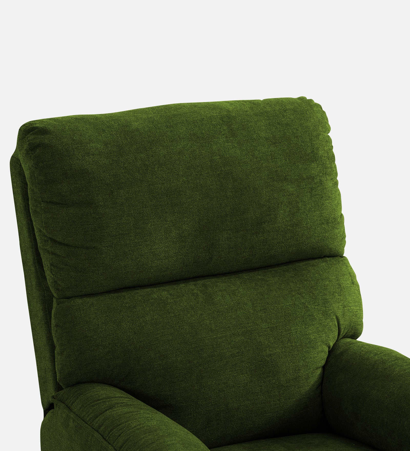 Abby Fabric Manual 1 Seater Recliner In Olive Green Colour