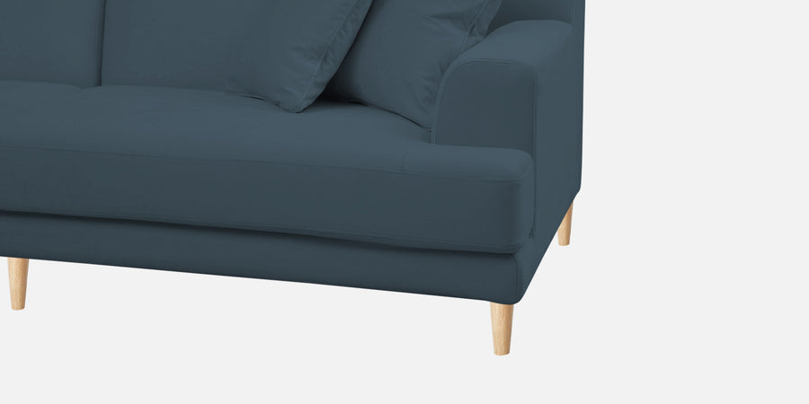 Woody Fabric Rhs Sectional Sofa 3 Lounger In Cobalt Blue Colour - Febonic Living