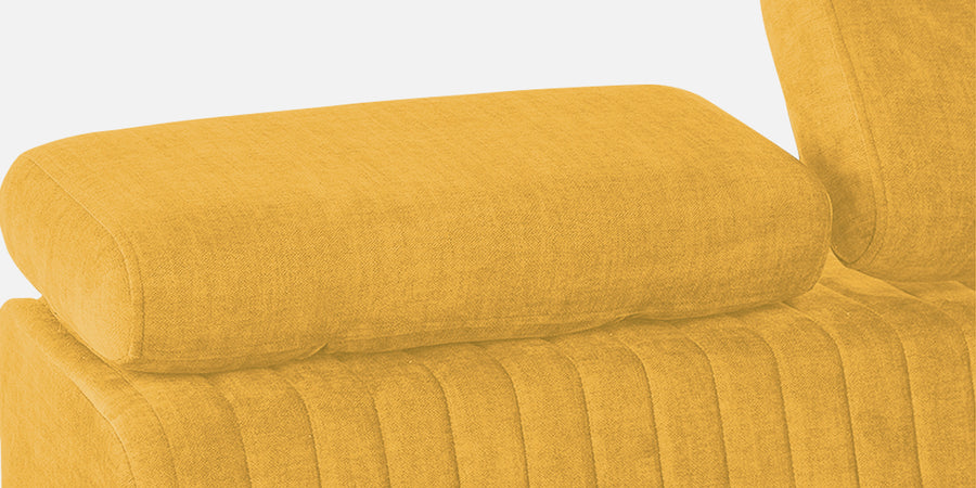 Draco Fabric 3 Seater Sofa In Bold Yellow Colour - Febonic Living