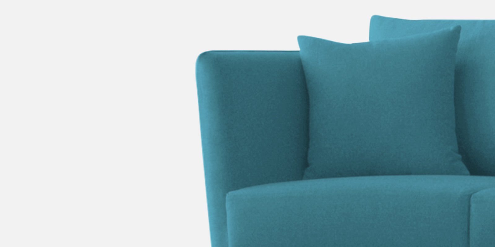 Norway Velvet 3 Seater Sofa In Aqua Blue Colour